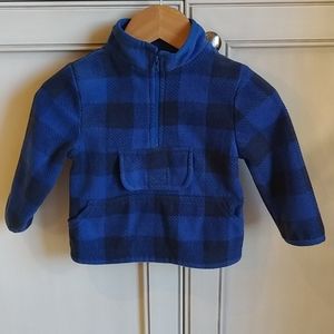 Joe Fresh Blue/Black Plaid Pullover Sweater